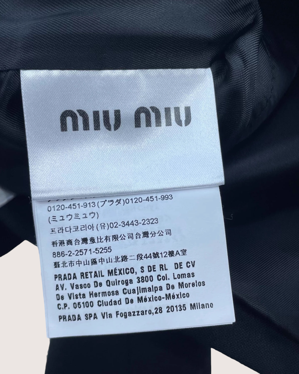 Miu Miu Wool Cropped Jacket Black, White IT 36
