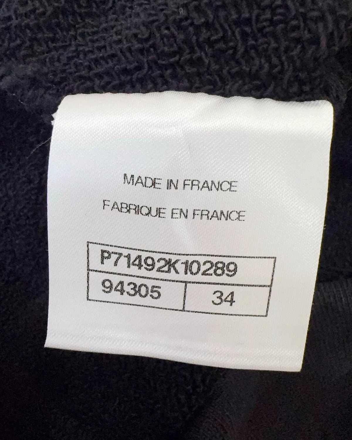 Chanel 21K CC Logo Wide-Leg Trousers Black, Multicolor FR 34
