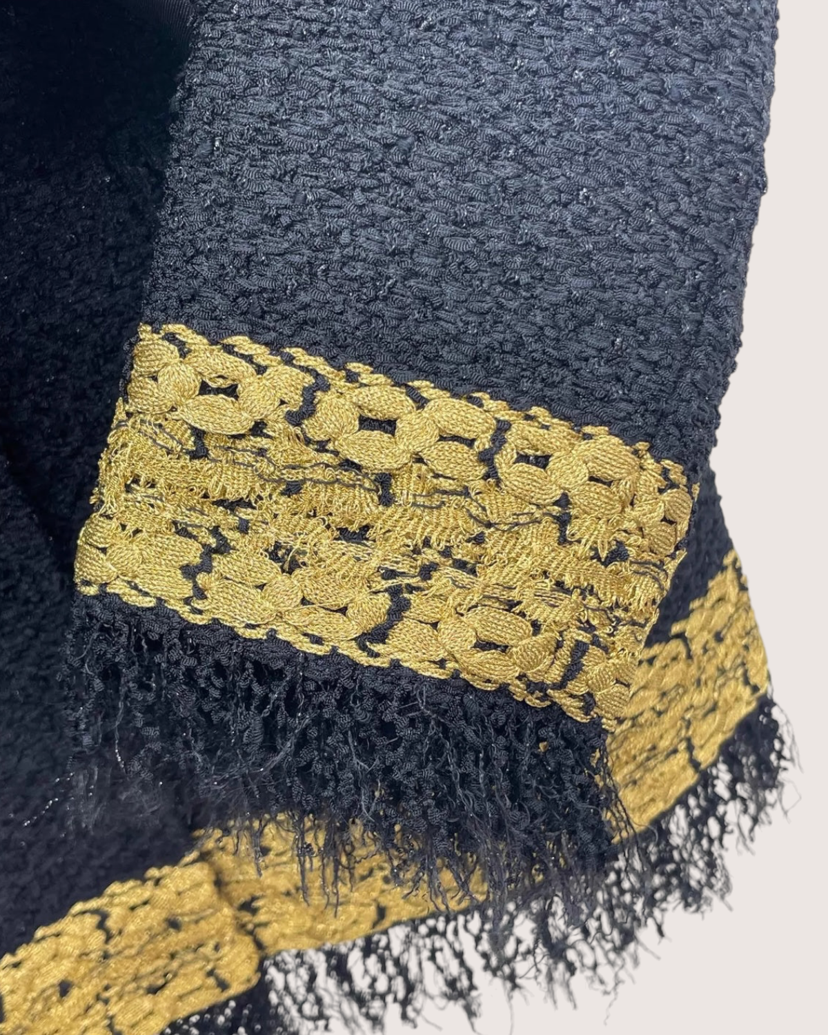 Chanel 17A Fringe Tweed Jacket