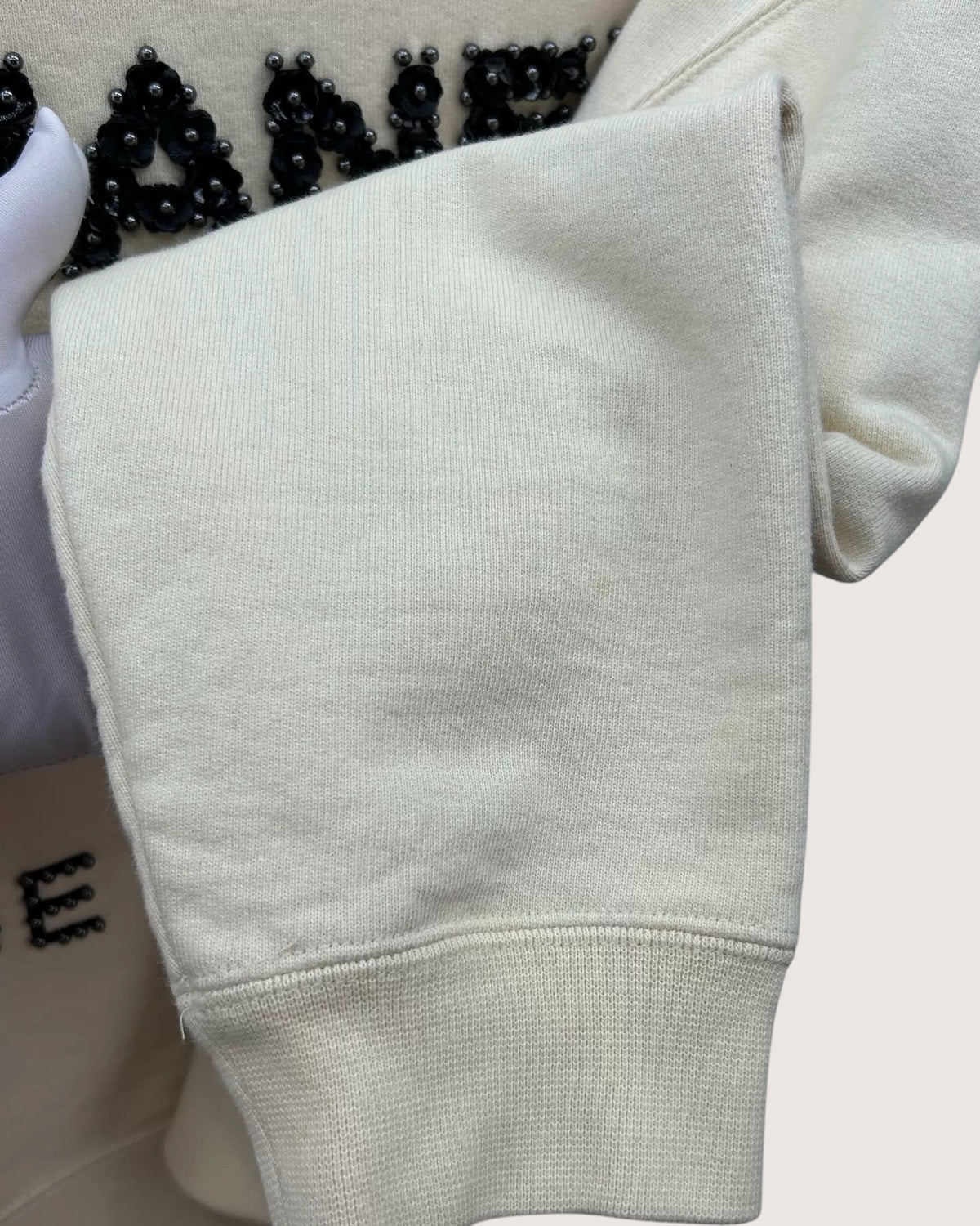 Chanel 20A 21A Rue Cambon Sweatshirt Beige/Ecru FR 38
