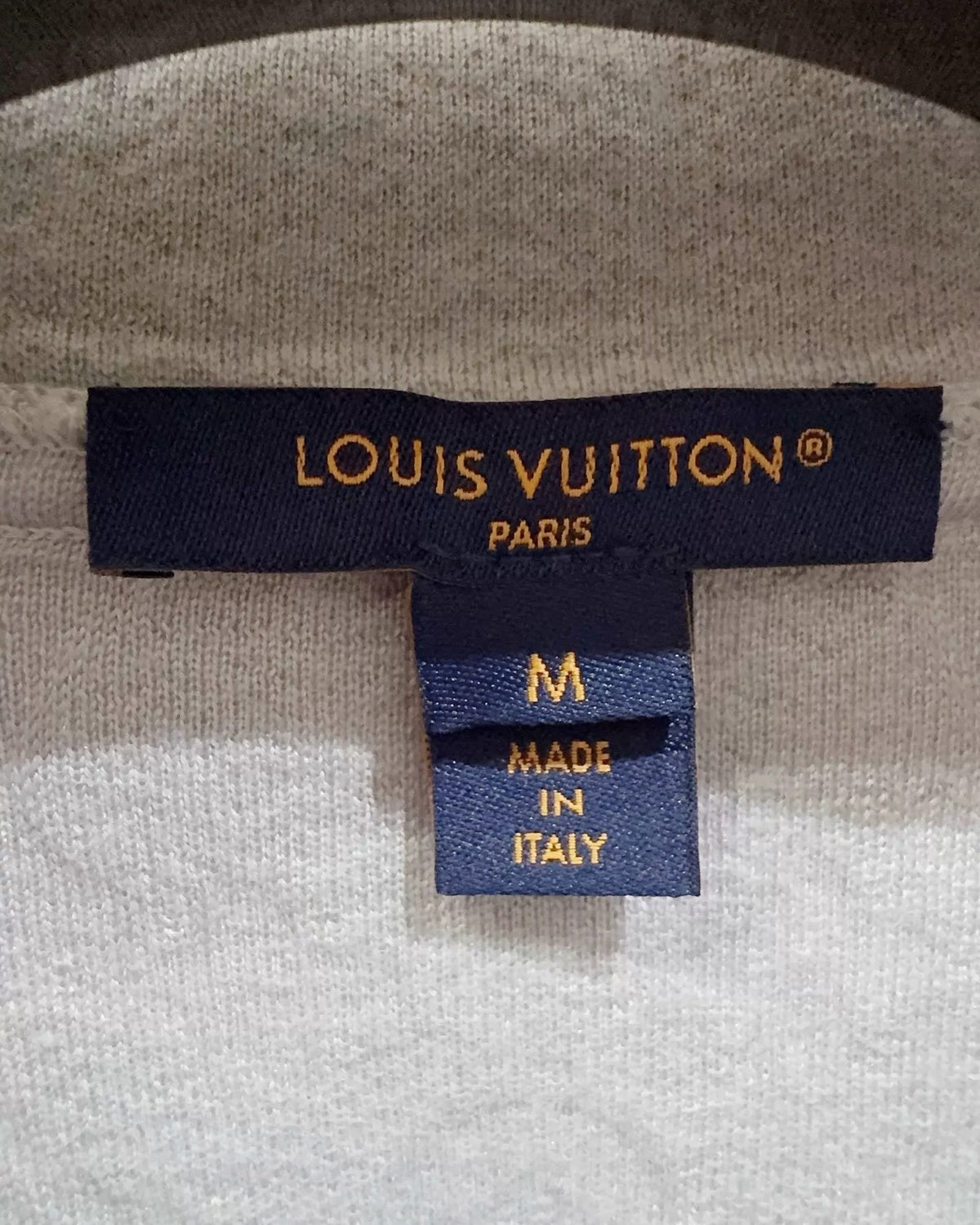 Louis Vuitton Wool Monogram Zip-Up Hoodie Grey FR 38