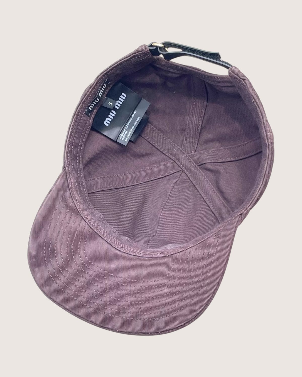 Miu Miu Logo Baseball Cap