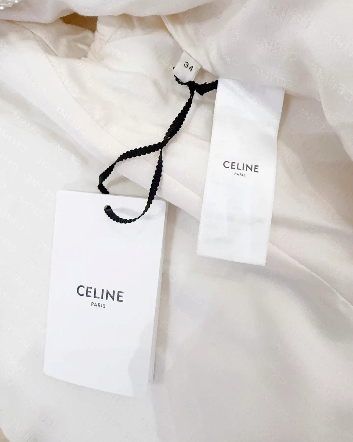 Celine Sequin Tweed Jacket White FR 34