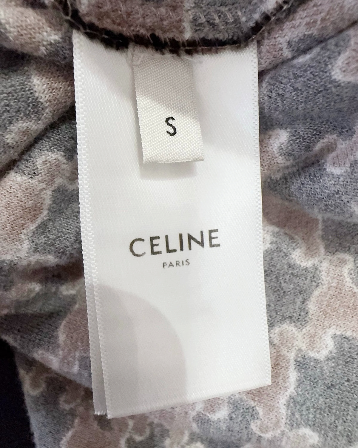 Celine Velvet Monogram Zip-Up Jacket Brown, Black FR 36