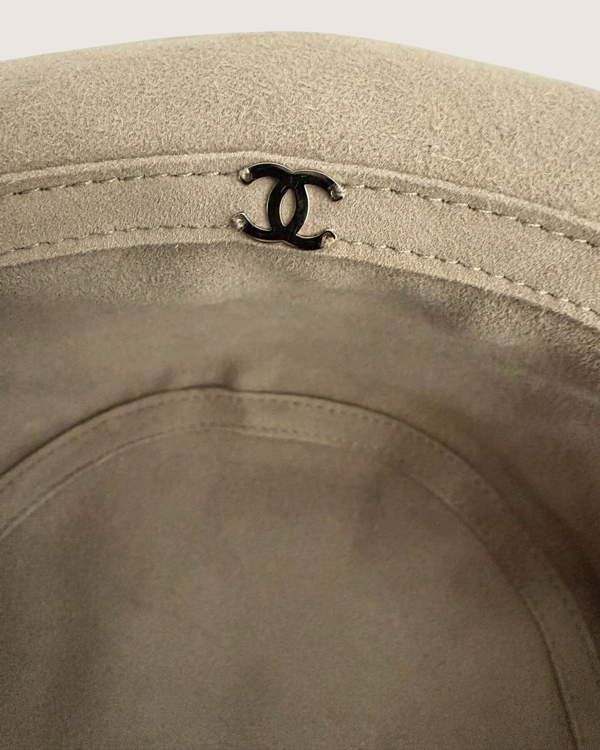 Chanel 24N Coco Neige Shearling Bucket Hat Brown One Size