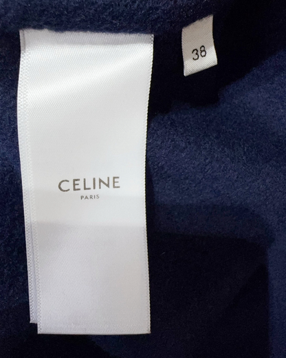 Celine Cashmere Jacket Navy, Gold FR 38