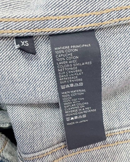 Celine Denim Hooded Jacket Blue, Grey FR 34