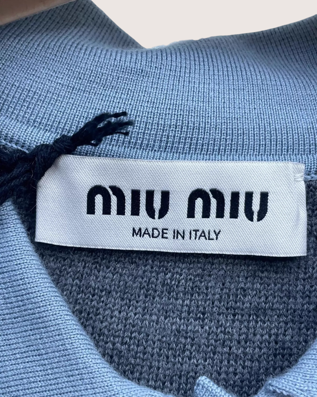 Miu Miu Layered Polo Cashmere Sweater