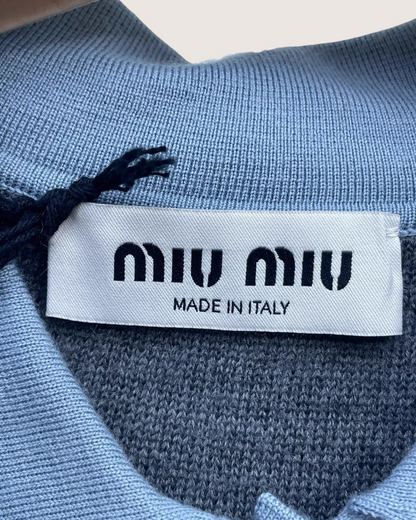 Miu Miu Layered Polo Cashmere Sweater