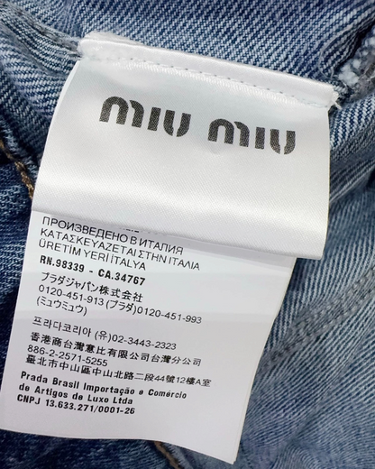 Miu Miu Denim Jacket Blue FR 32
