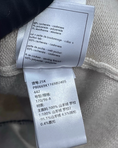 Chanel 25K Cashmere Cardigan