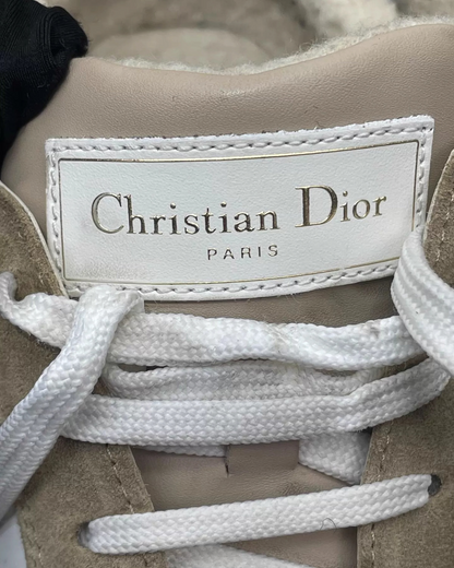 Christian Dior Suede Star Sneakers Beige/Ecru EU 38