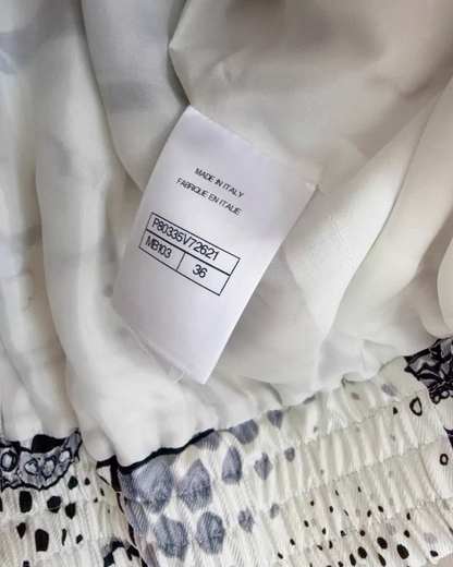 Chanel 25B Graphic Print Shirt Jacket
