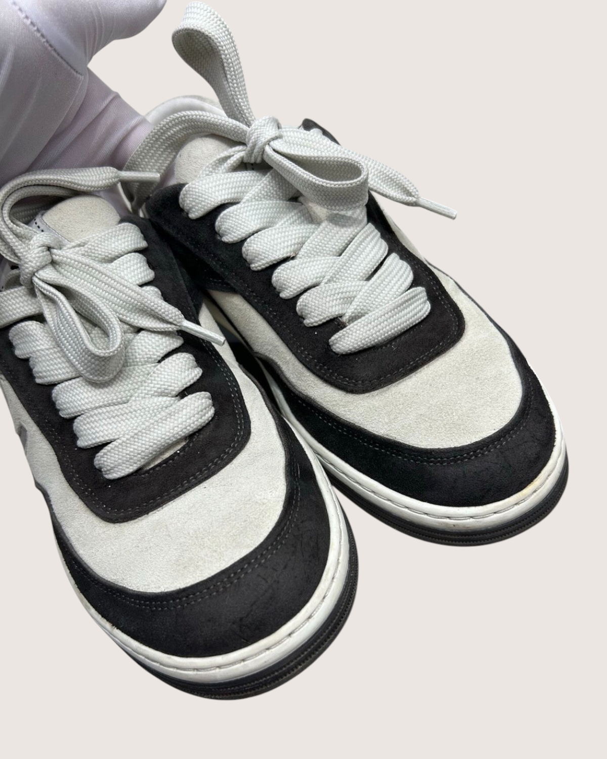Chanel 23P Panda Suede CC Shoes Black, White EU 36.5