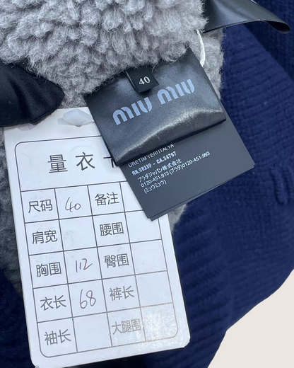 Miu Miu Wool Zip-Up Cardigan