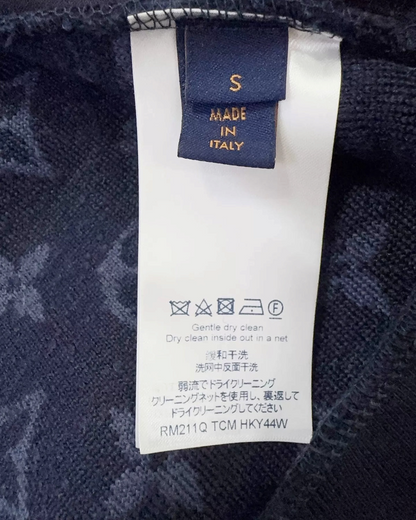 Louis Vuitton Monogram Fleece Jacket Navy, Blue FR 36