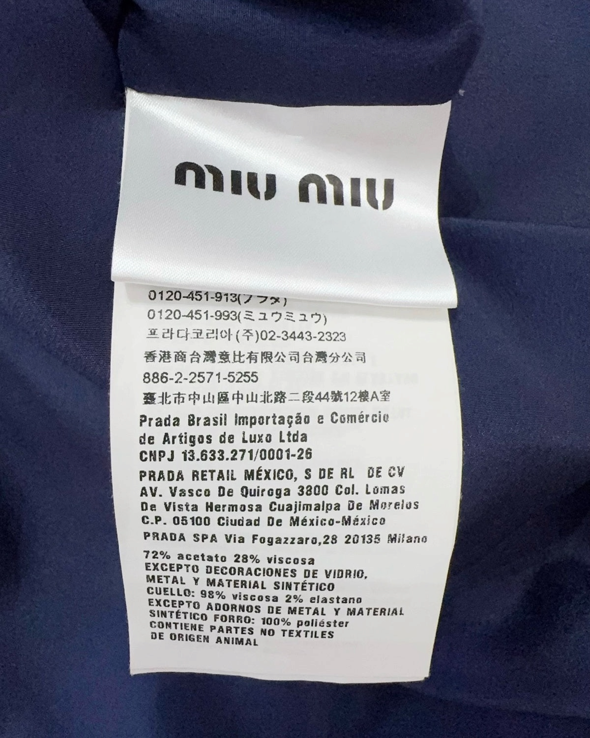 Miu Miu Crystal-Embellished Mini Dress Blue, Silver FR 34
