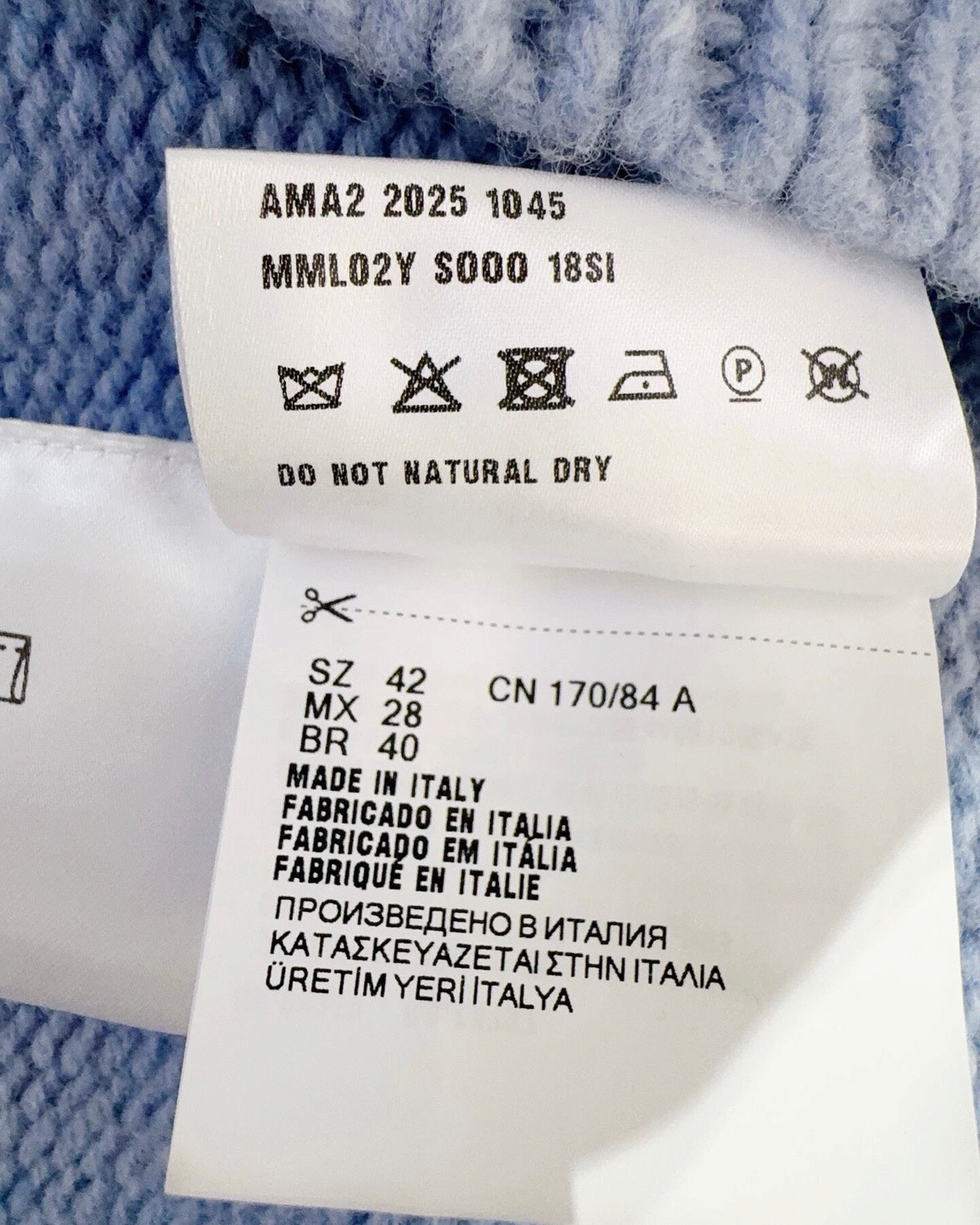 Miu Miu Wool Fair Isle Sweater Blue, White, Navy IT 38