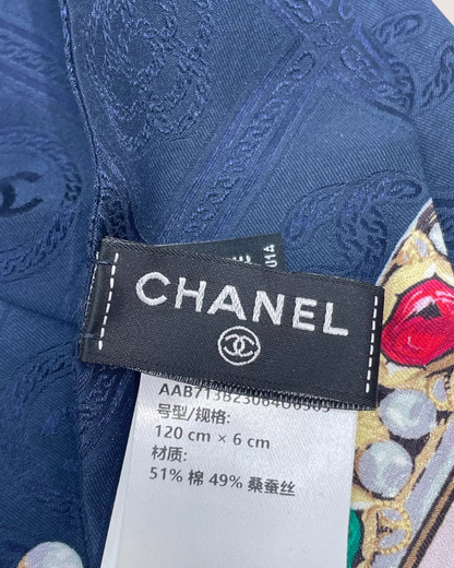 Chanel 26C Jewel Print Scarf