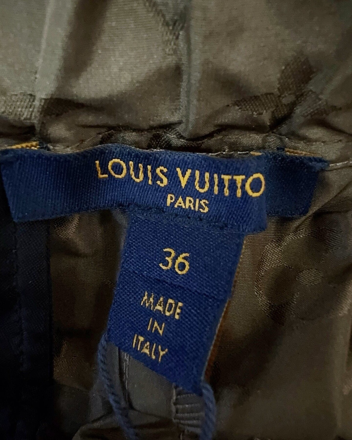 Louis Vuitton Monogram Jacquard Drawstring Shorts Brown FR 36