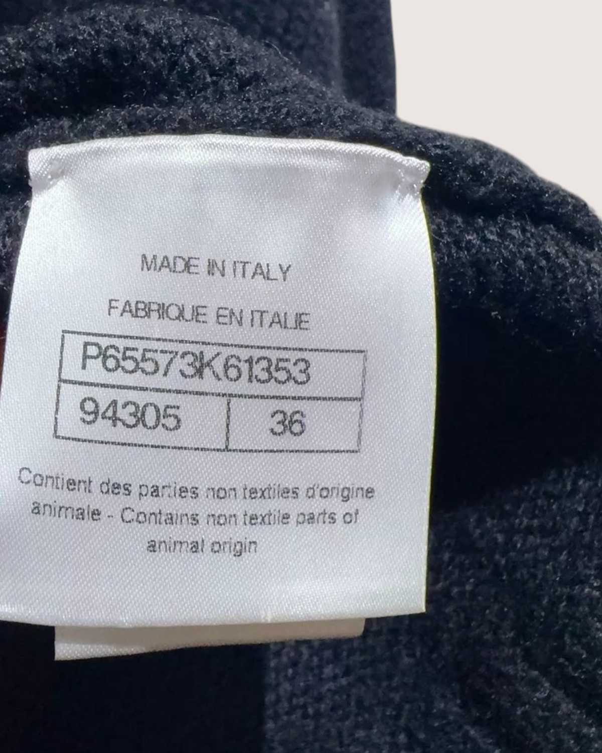 Chanel 20K Wool Cropped Camellia Sweater - Black, view 6