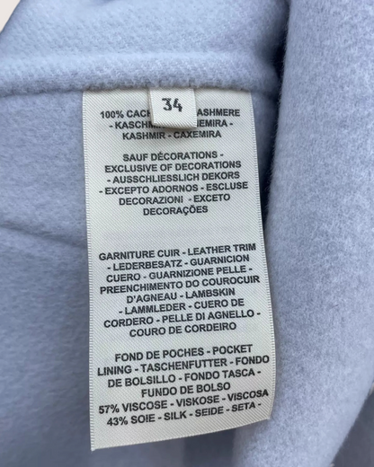 Hermès Hermes Cashmere Hooded Jacket White FR 34