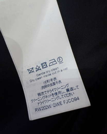 Louis Vuitton Wool Cape Coat Navy FR 36
