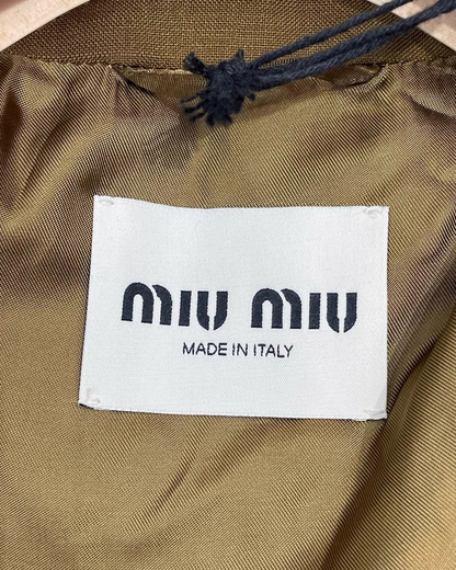 Miu Miu Logo Zip-Up Jacket - view 6