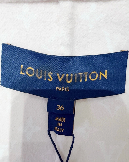 Louis Vuitton Wool Belted Coat Pink FR 36