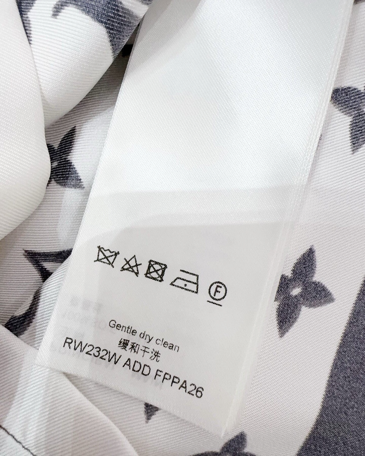 Louis Vuitton Striped-Hem Monogram Shorts White, Navy, Grey FR 38