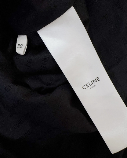 Celine Tweed Jacket Black FR 38