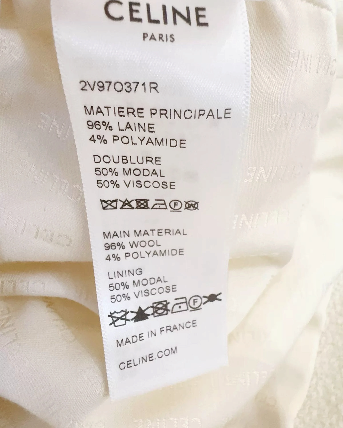 Celine Short-Sleeve Tweed Jacket Beige/Ecru FR 34