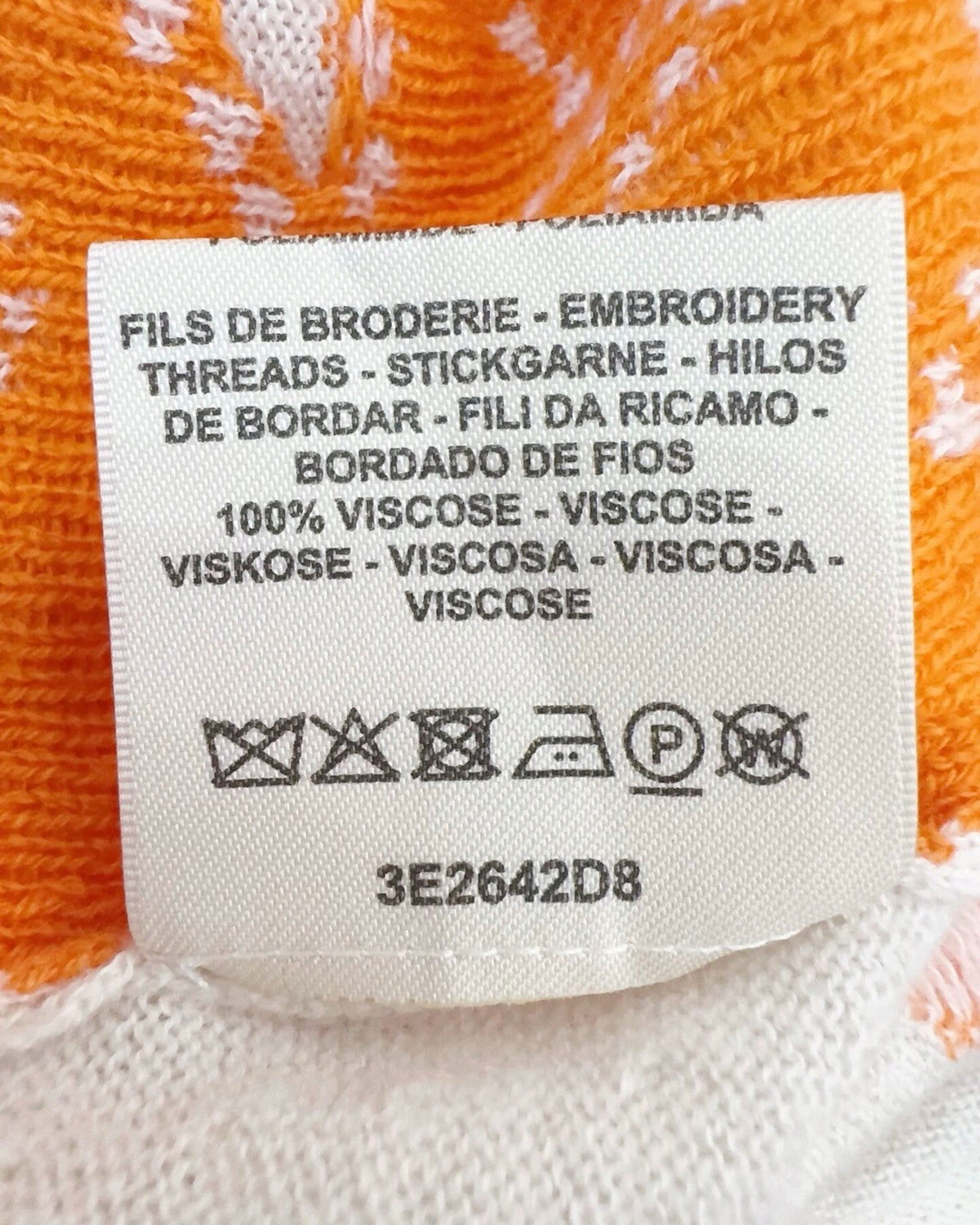 Hermès Cashmere Brides de Gala Sweater Beige/Ecru, Orange
