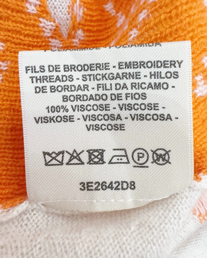 Hermès Cashmere Brides de Gala Sweater Beige/Ecru, Orange