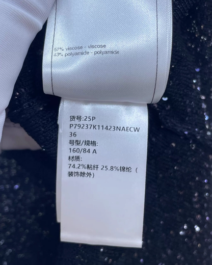 Chanel 25P Starry Sequin Cardigan