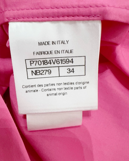 Chanel 21C Crystal CC Shirt Pink FR 34