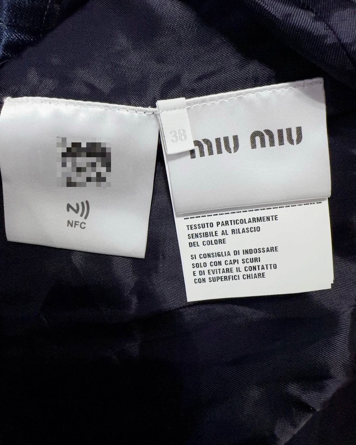 Miu Miu Denim Mid-Length Dress Blue FR 34
