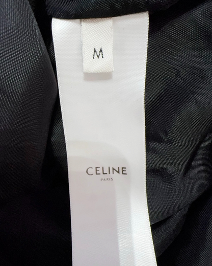 Celine Striped Zip-Up Jacket Navy, White FR 38