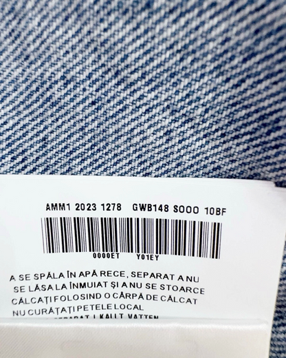 Miu Miu Cropped Denim Jacket Blue IT 38