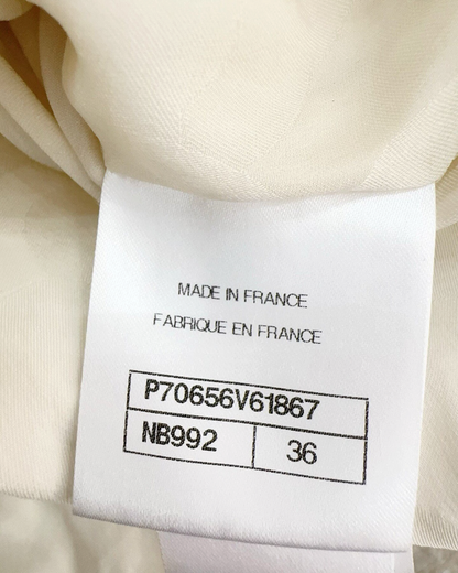 Chanel 21S Four-Pocket Tweed Mini Dress White, Black FR 36