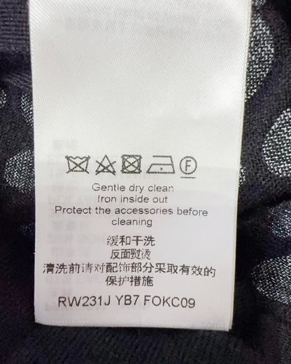 Louis Vuitton Polka-Dot Cardigan Black, White FR 36