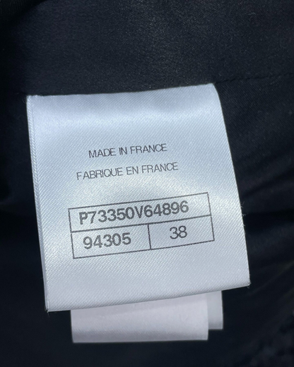 Chanel 22B Tweed Jacket Black FR 38