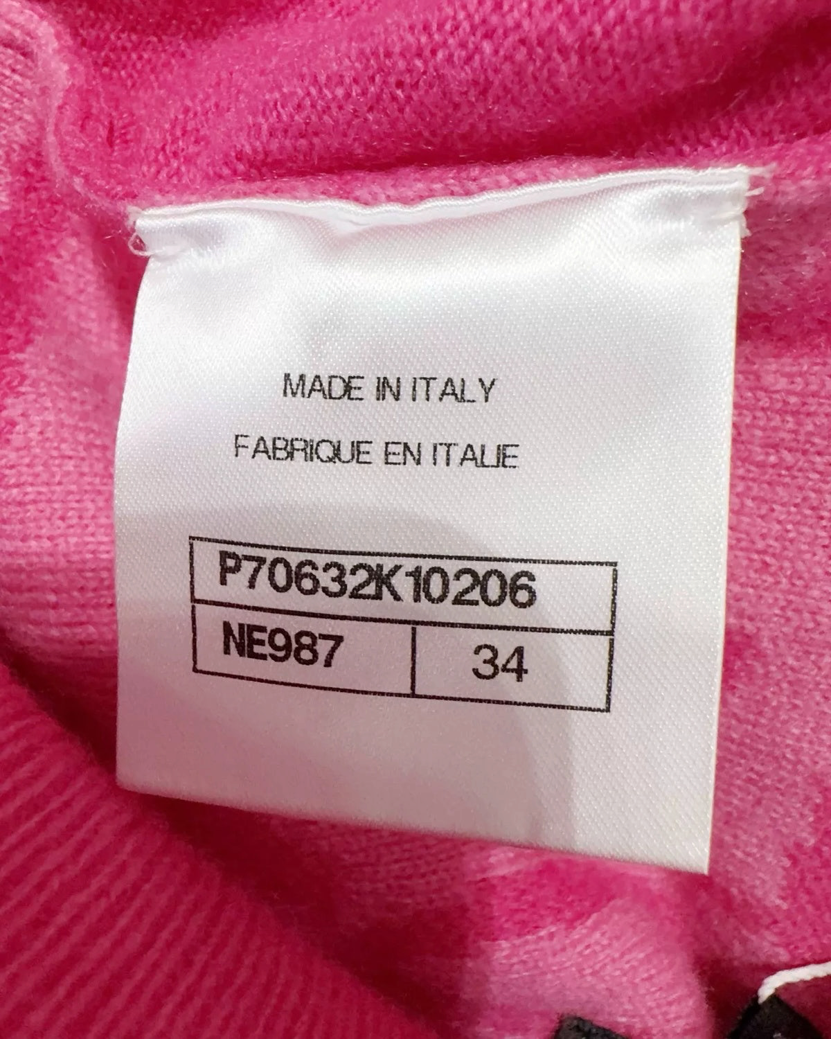 Chanel Logo Cashmere Trousers Pink FR 34