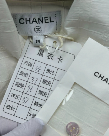 Chanel 25C CC Monogram Sleeveless Shirt FR 38