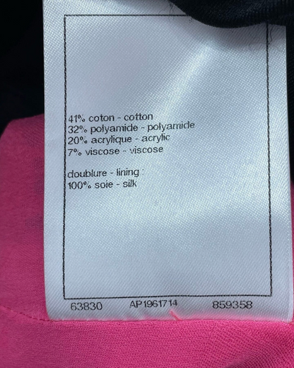 Chanel 24P Tweed Strappy Mid-Length Dress Pink, Blue, White FR 36