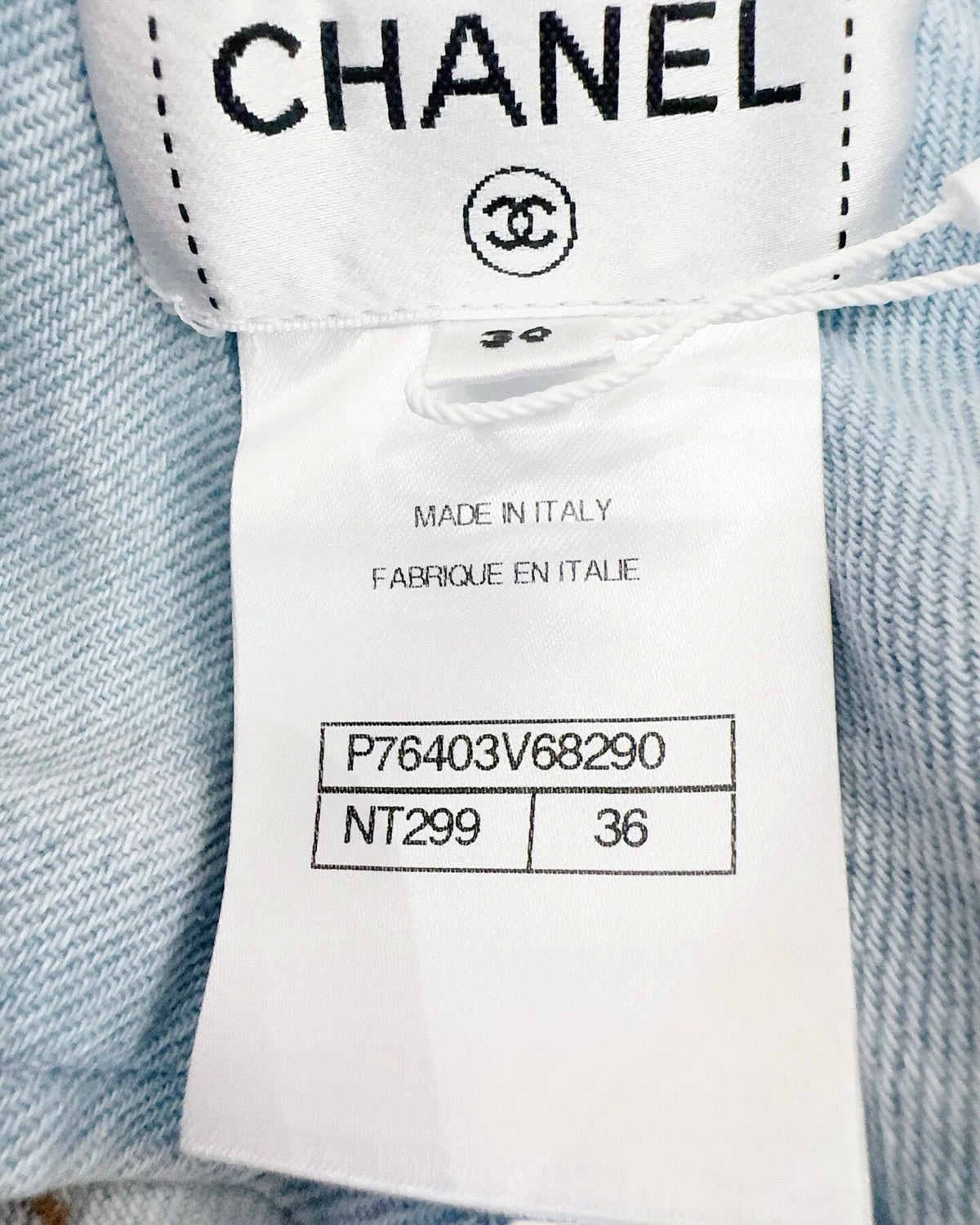 Chanel 24C High-Waisted Ombré Denim Shorts Pink, Blue FR 36