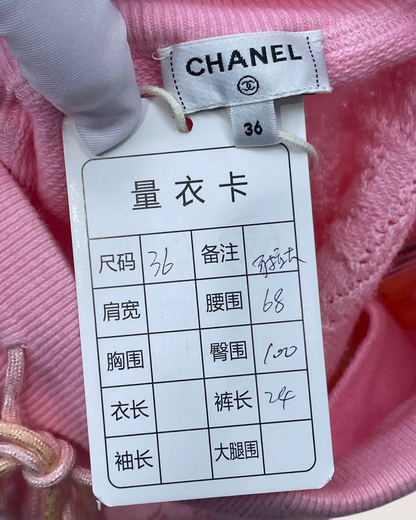 Chanel 24C Gradient Trousers Pink FR 36