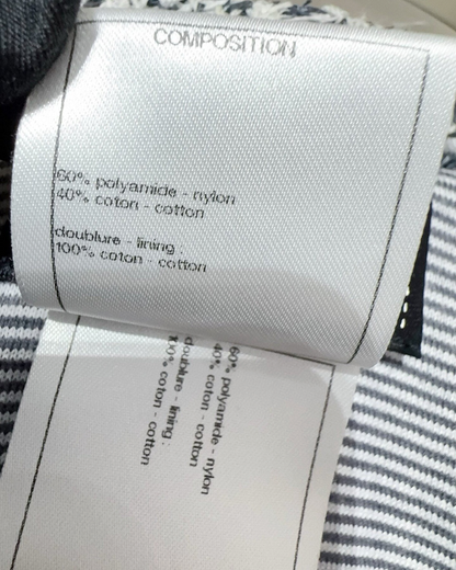 Chanel 15P Bouclé Tweed Jacket Black, White FR 34