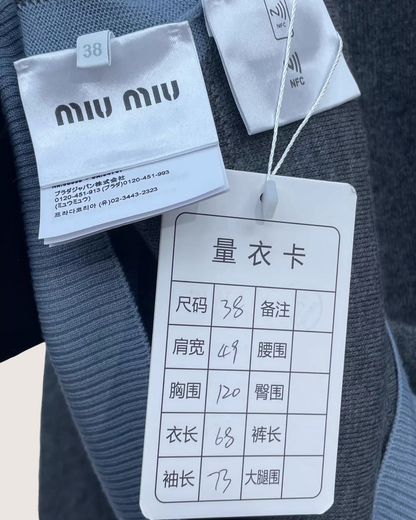 Miu Miu Layered Polo Cashmere Sweater