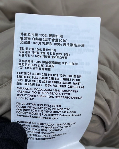 Miu Miu Down Puffer Jacket Beige/Ecru IT 40